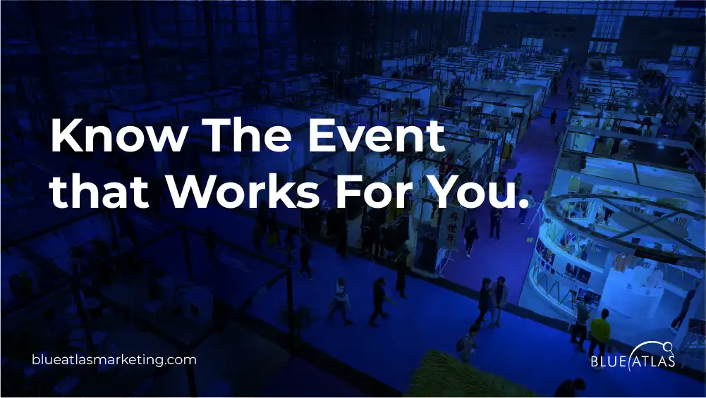 An image showing "Know The Event that Works For You"