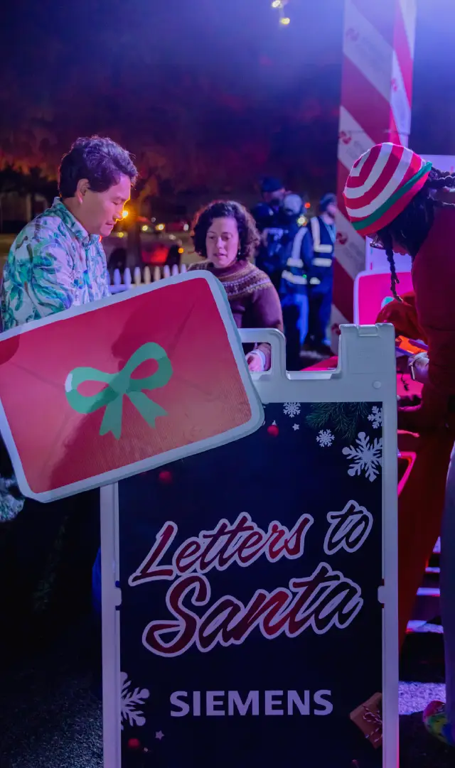 Blue Atlas Tree Lighting - Letters to Santa