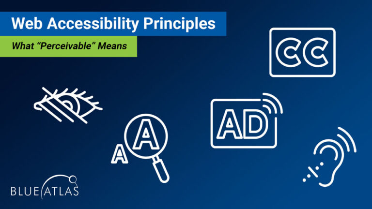 Web Accessibility Principles - Perceivable