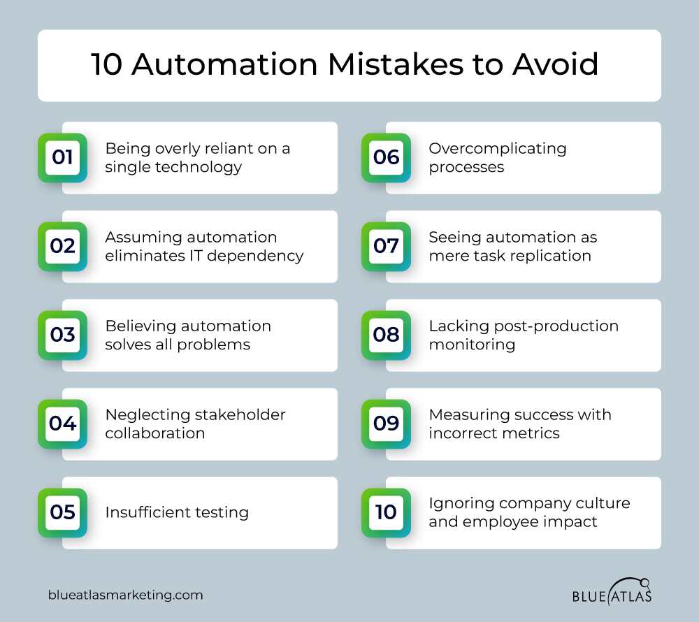 Automation Mistakes to Avoid