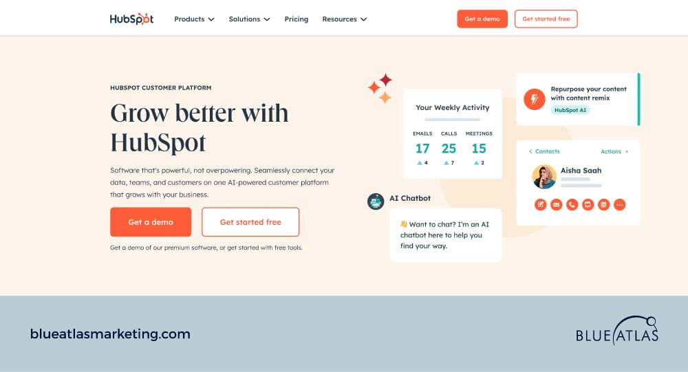 An image showing Hubspot tool