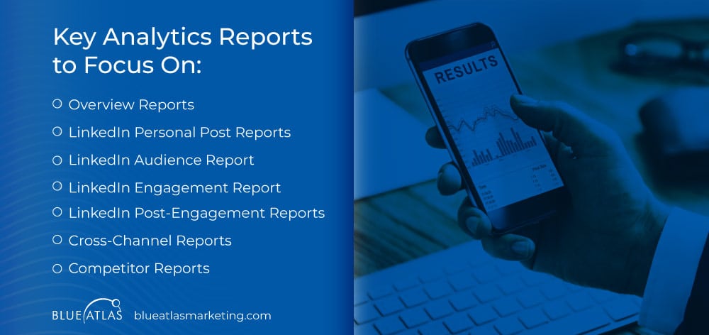 An image showing LinkedIn Key reports to focus on