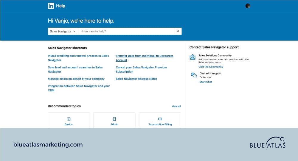 An images showing LinkedIn Sales Navigator