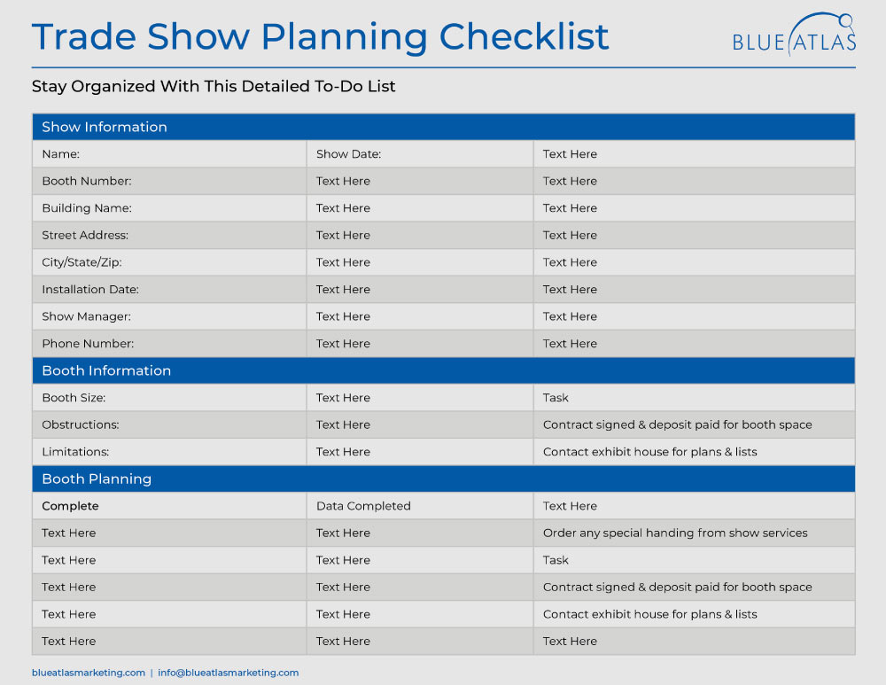 Printable Checklists